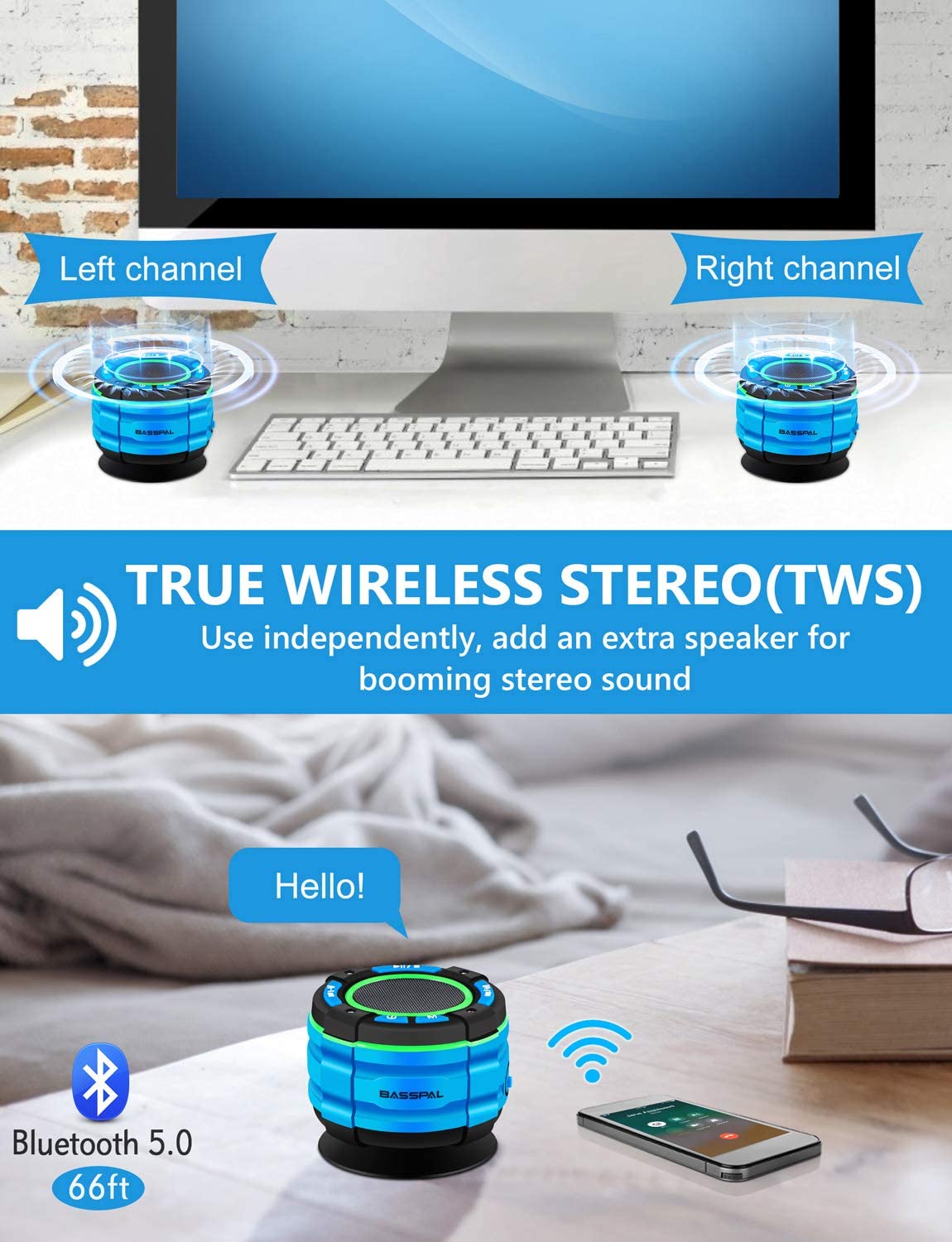 Bluetooth Wireless Shower Speaker F021